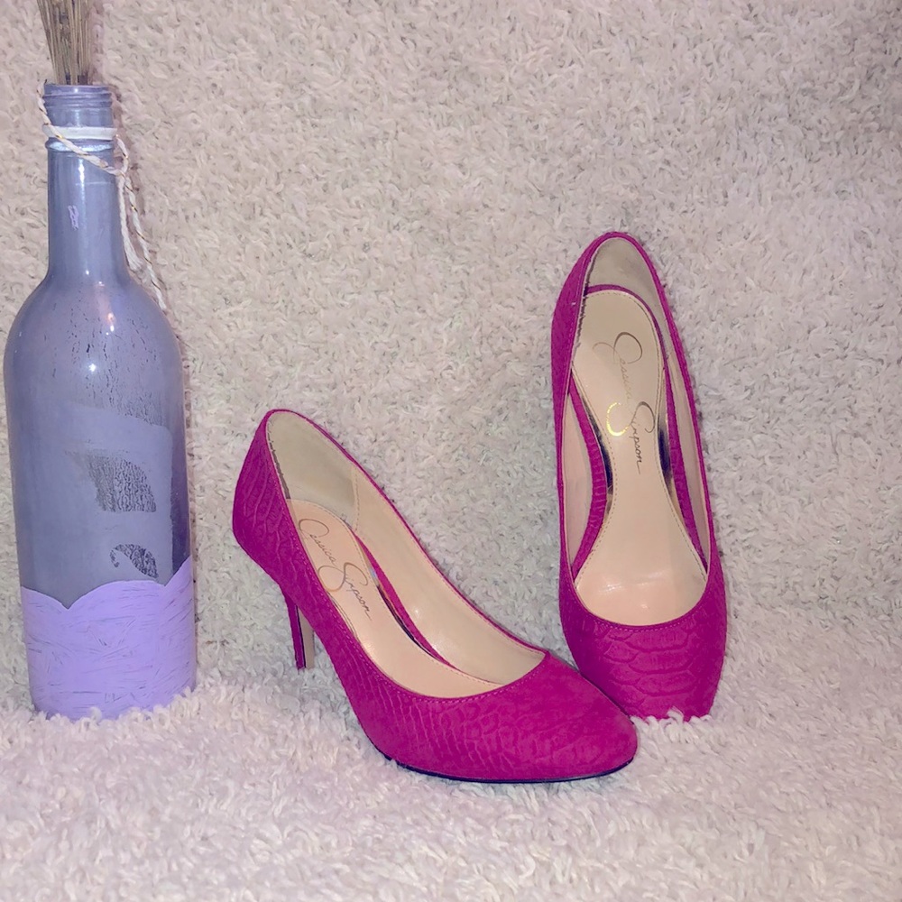 Sexy pink round toes heels! Jessica Simpson size 6.5 US
